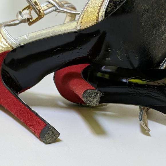 Oh Deer! Jamocha Sequin Heels 4" Prom Cocktail - Picture 5 of 8